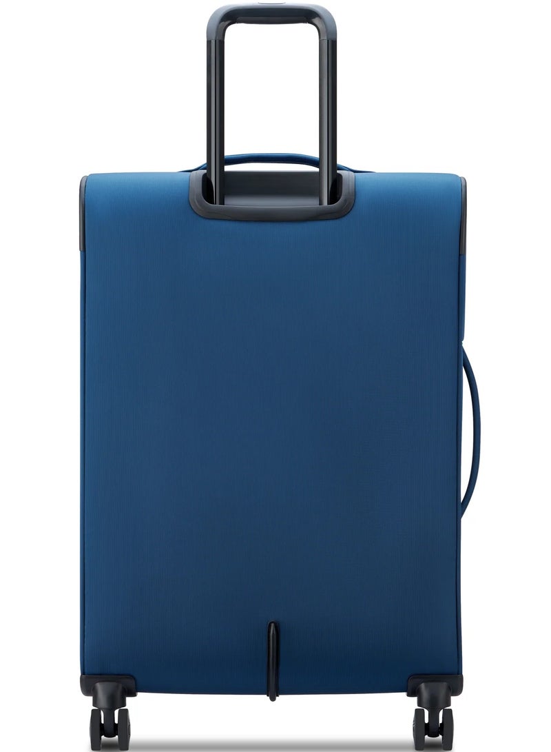 UNITED COLORS OF BENETTON Color Block 69 Cm 4-Double Wheeled Softside Expandable Check-In Luggage Trolley Case - Navy - Image 4